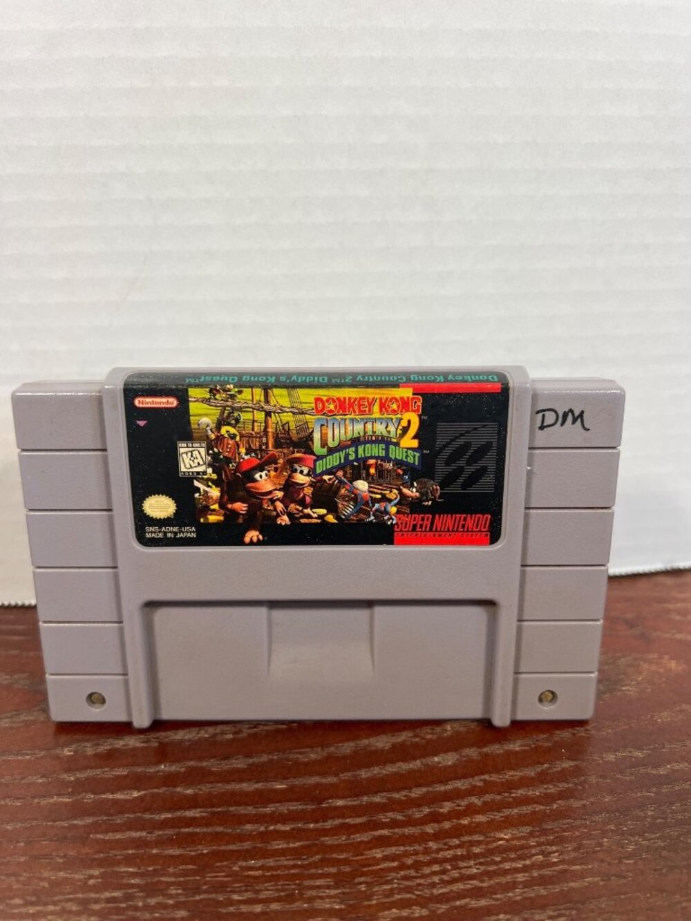 Donkey Kong Country 2: Diddys Kong Quest Super Nintendo SNES Cartridge Tested